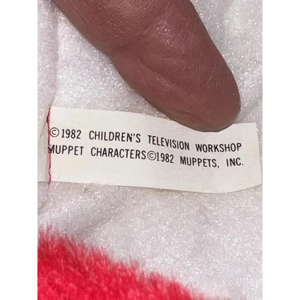 Vintage 1982 Sesame‎ Street Christmas Stocking PBS Big Bird Bert Ernie Felt